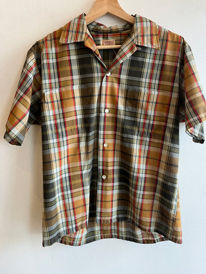 Vintage 1960’s Towncraft Loop Collar Button-Up Shirt