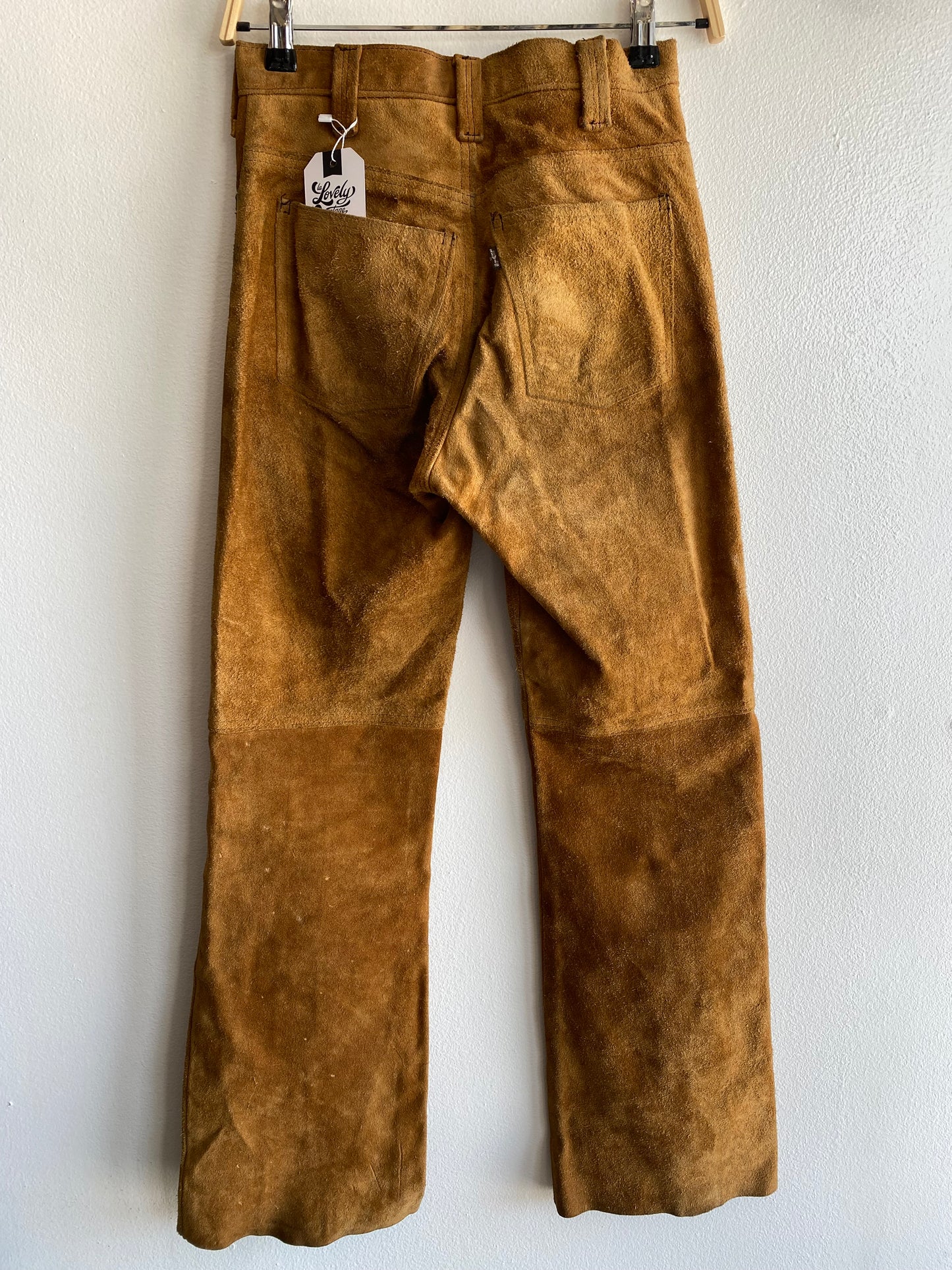Vintage 1960/70’s Levi’s Suede “Big E” Flared Pants