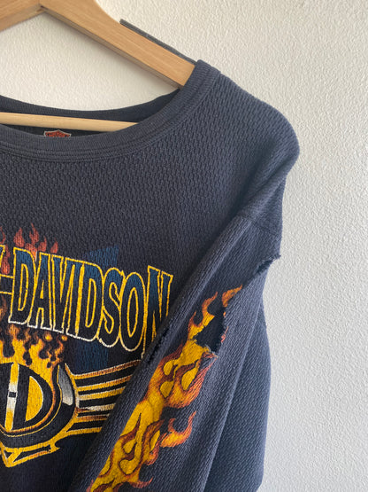 Vintage 1990’s Harley Davidson Long Sleeve Thermal Shirt