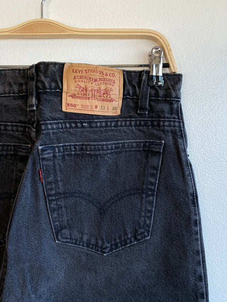 Vintage 1990’s Levi’s 550 Black Denim Jeans