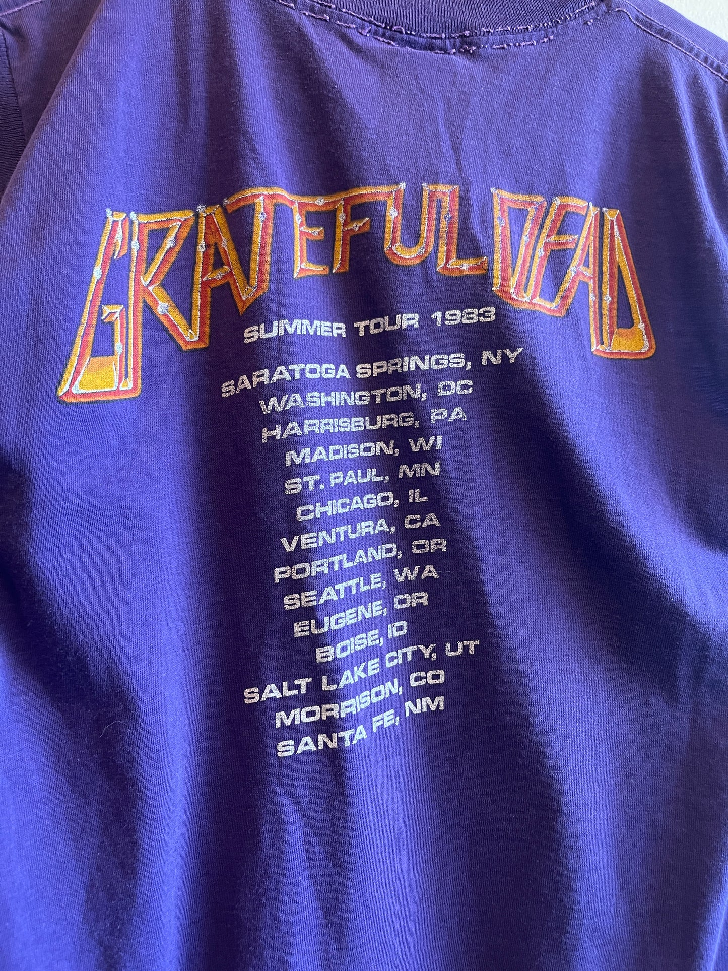 Vintage 1983 Grateful Dead Sleeveless Tour T-Shirt - La Lovely Vintage 
