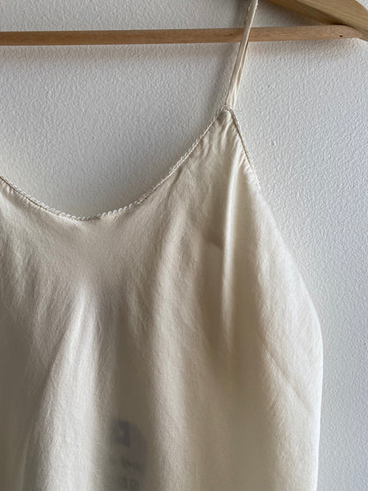 Vintage 90's Nordstrom Intimates White Silk Slip Top