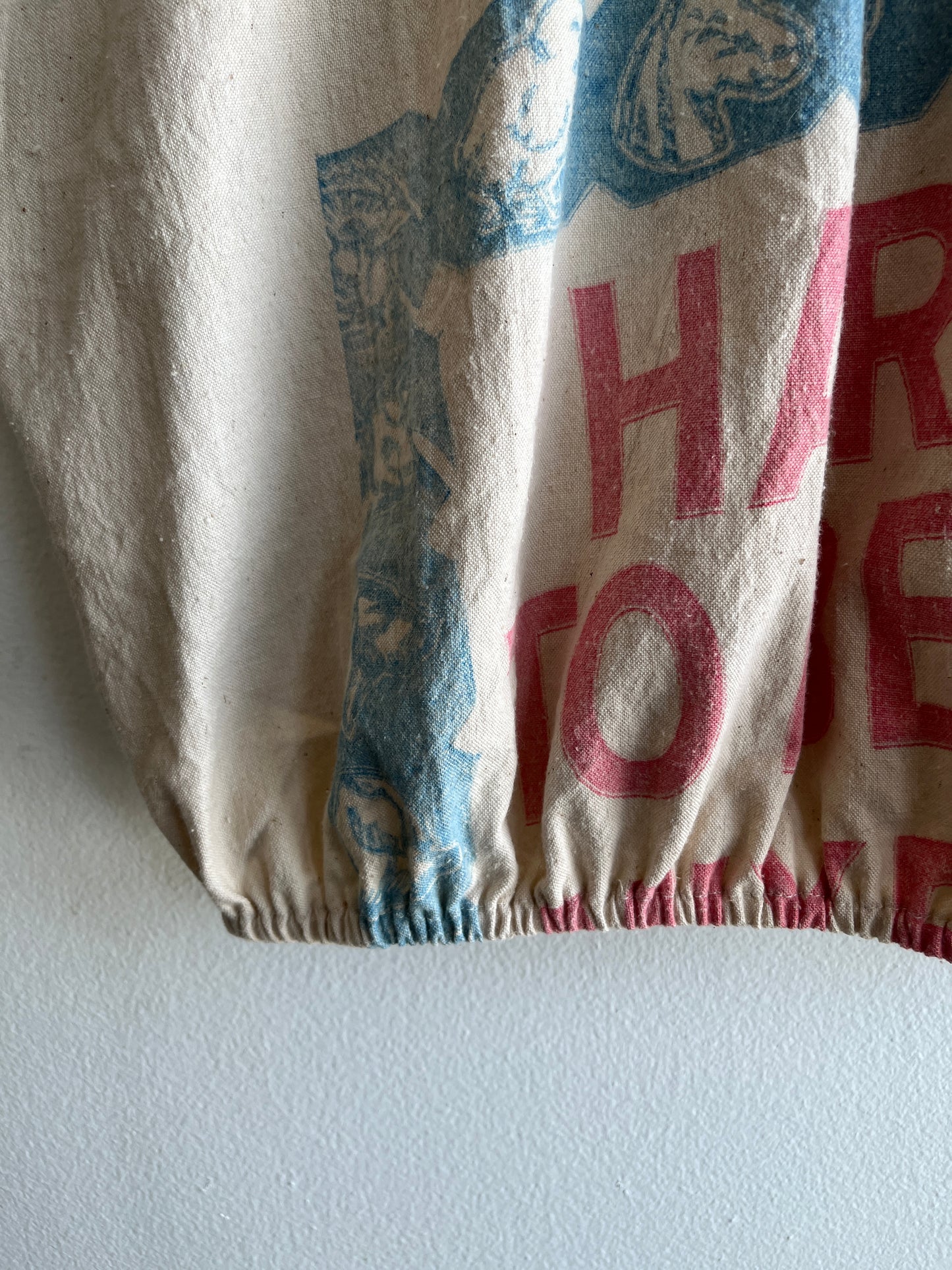 Trash Textiles - Handmade Antique Feedsack Blouse/Shirt