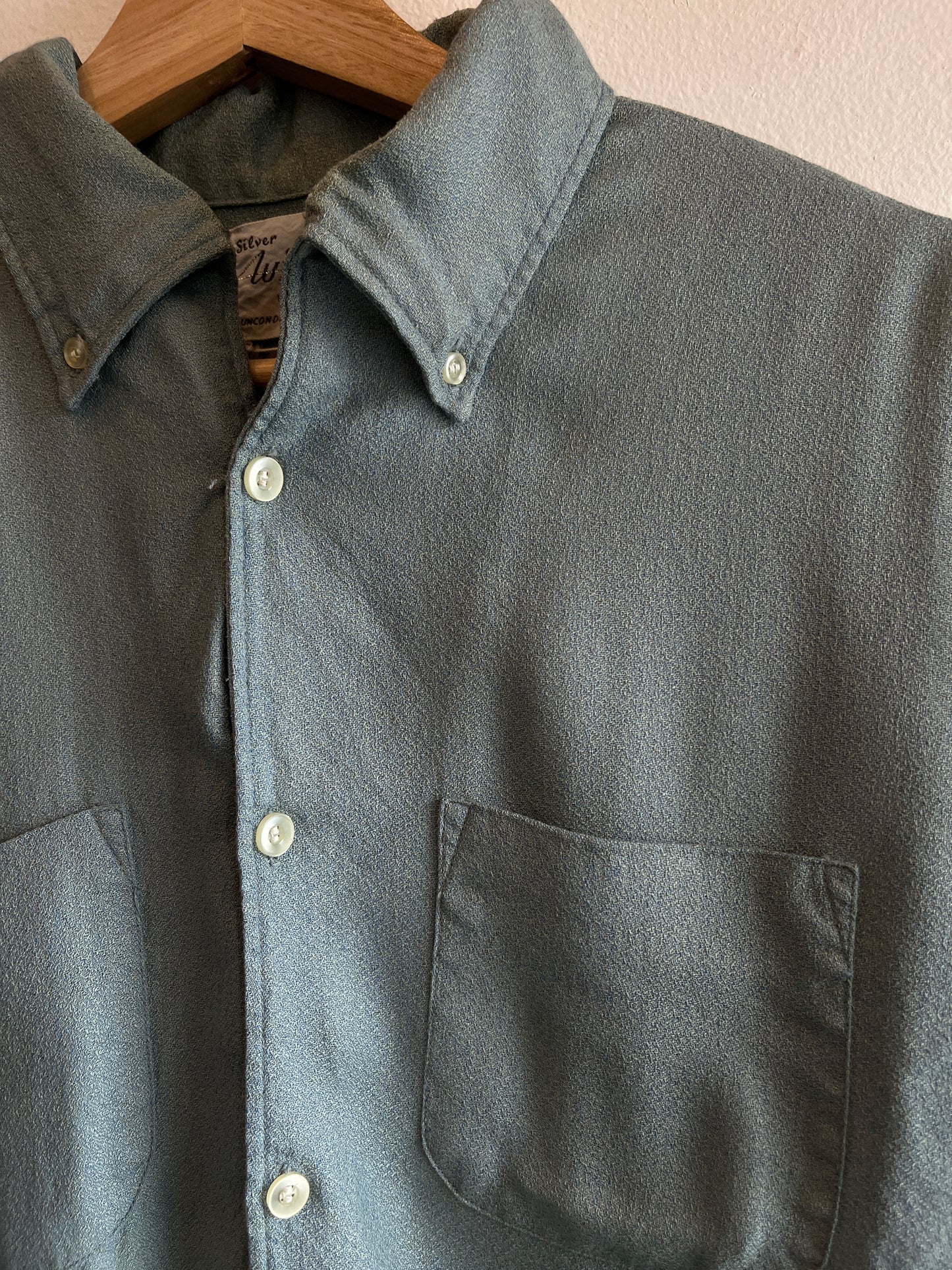 Vintage 1960’s Silver Wings Button-Up Shirt - La Lovely Vintage 