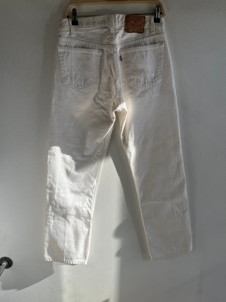 Vintage 1980’s Levi’s 501 White Denim Jeans