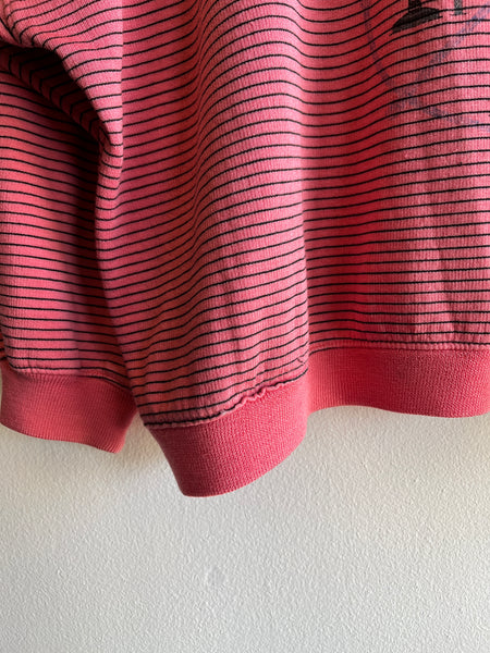 Vintage 1980’s Striped “Direzioni” Striped Collared Sweatshirt