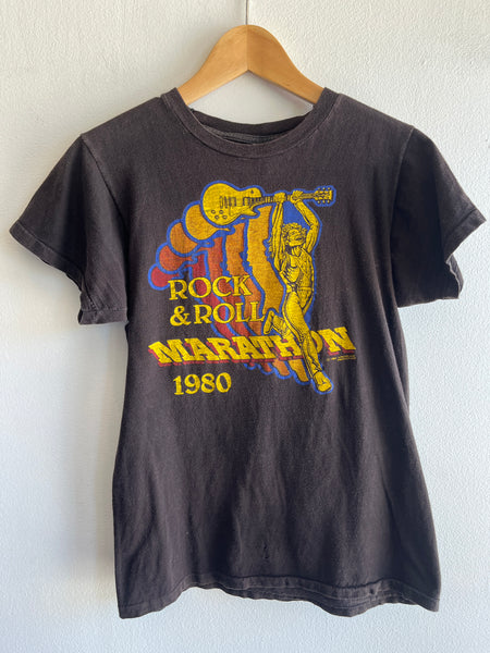 Vintage 1980 Rock and Roll Marathon T-Shirt