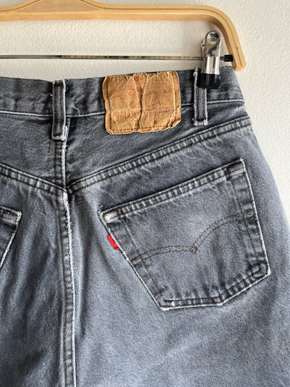 Vintage 1980’s Levi’s 501 Grey Denim Shorts