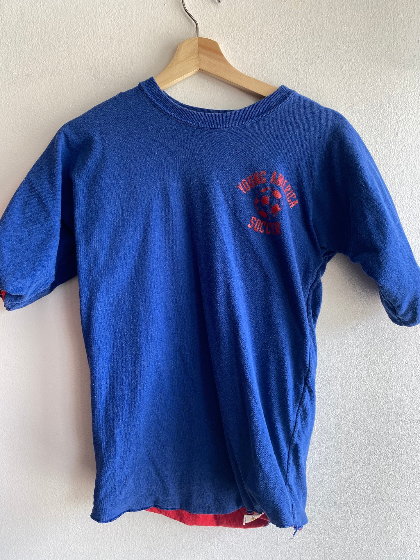 Vintage 1970’s Young America Soccer Reversible Gym Shirt - La Lovely Vintage 