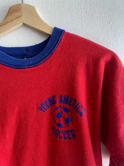 Vintage 1970’s Young America Soccer Reversible Gym Shirt - La Lovely Vintage 