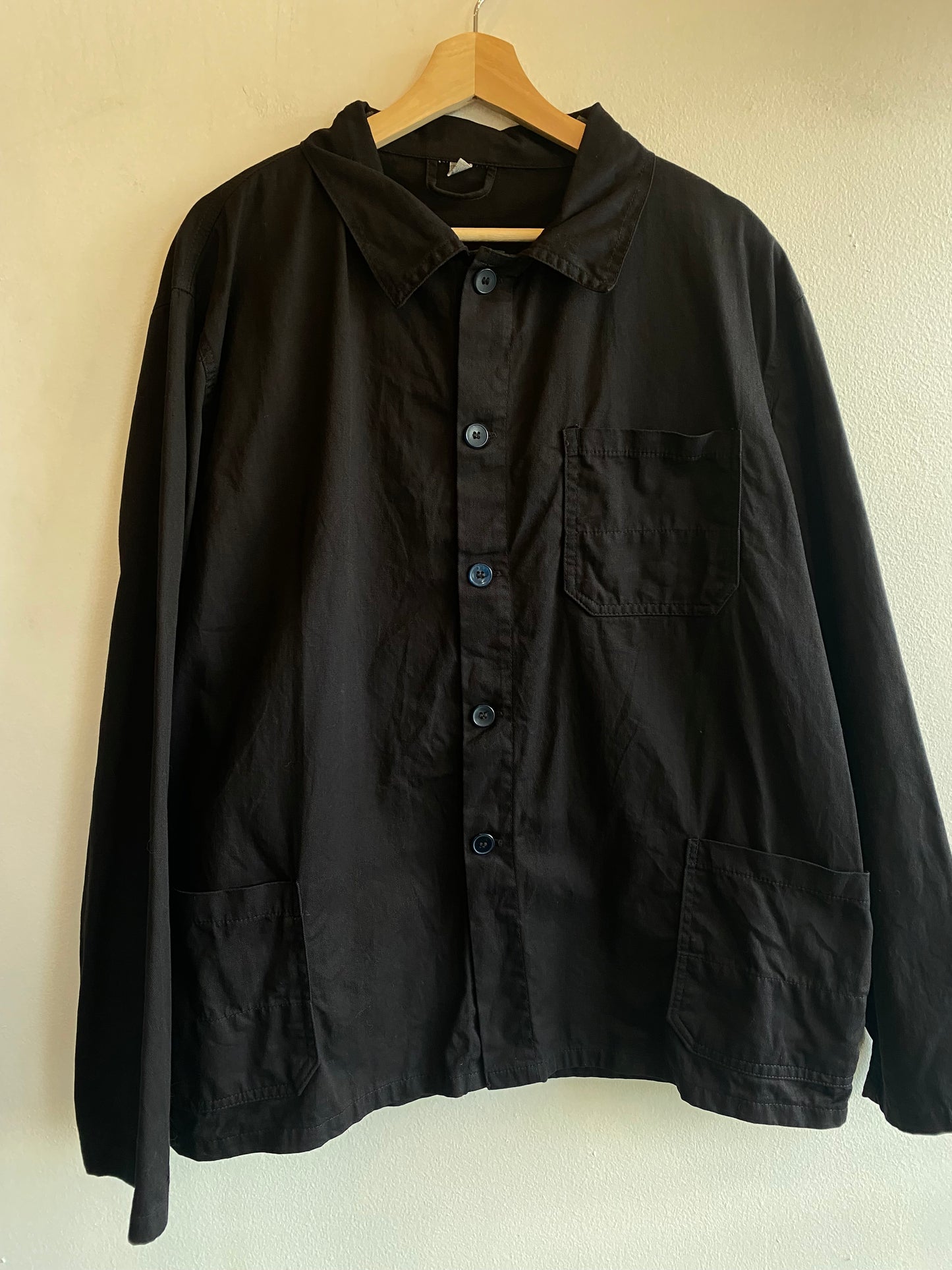 Vintage 1970’s Black French Chore Coat