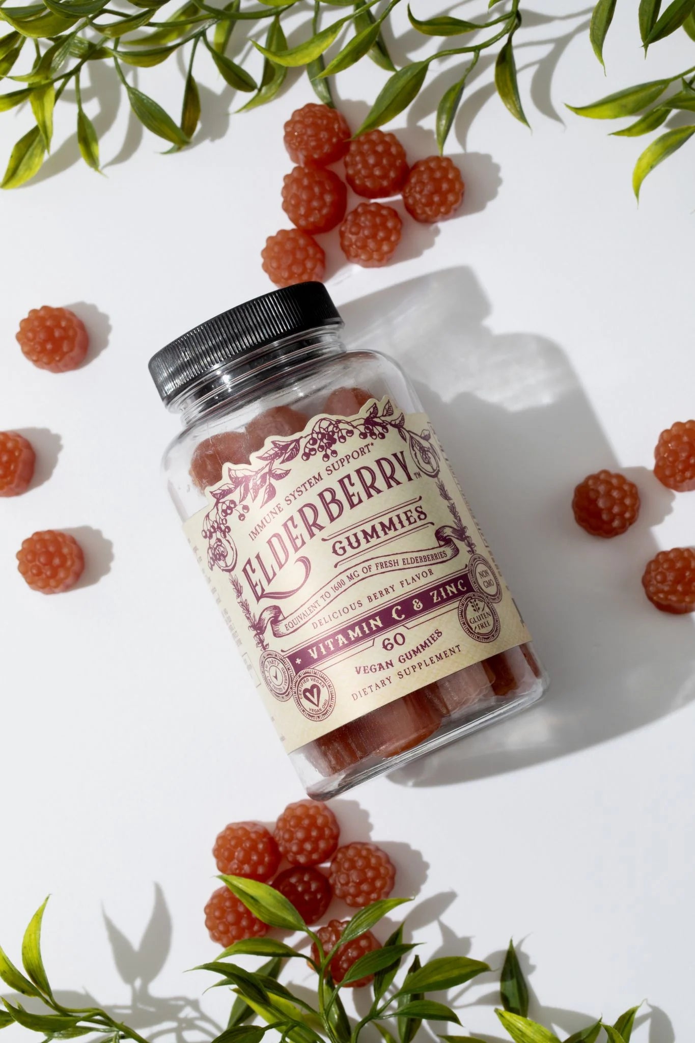 Roots and Leaves - Elderberry Gummies with Zinc and Vitamin C - La Lovely Vintage 