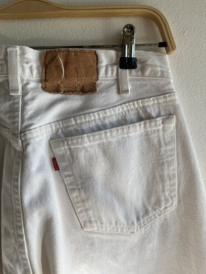 Vintage 1980’s Levi’s 501 White Denim Jeans - La Lovely Vintage 