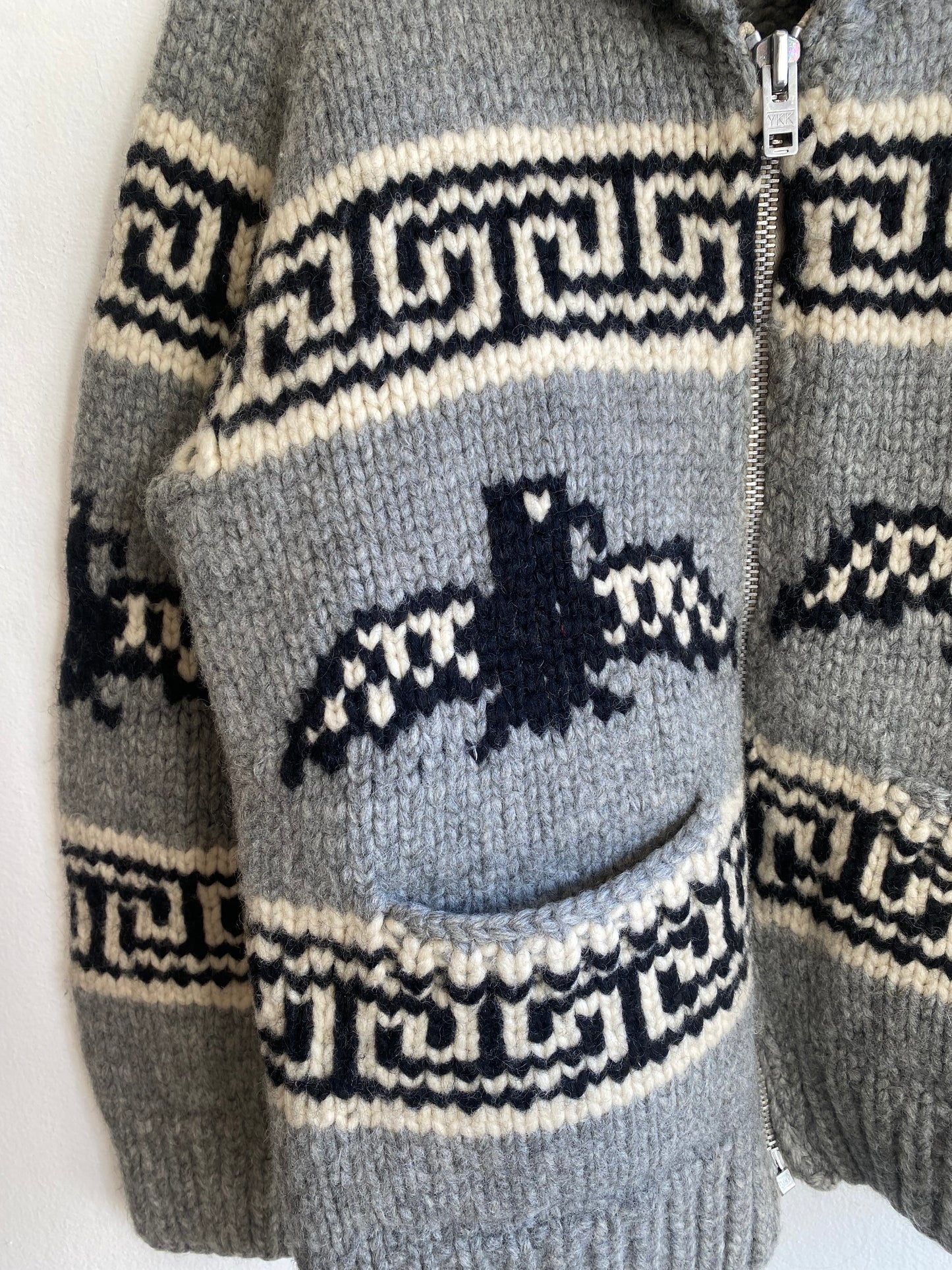 Vintage 1960/70’s Firebird Zip-Up Cowichan Sweater