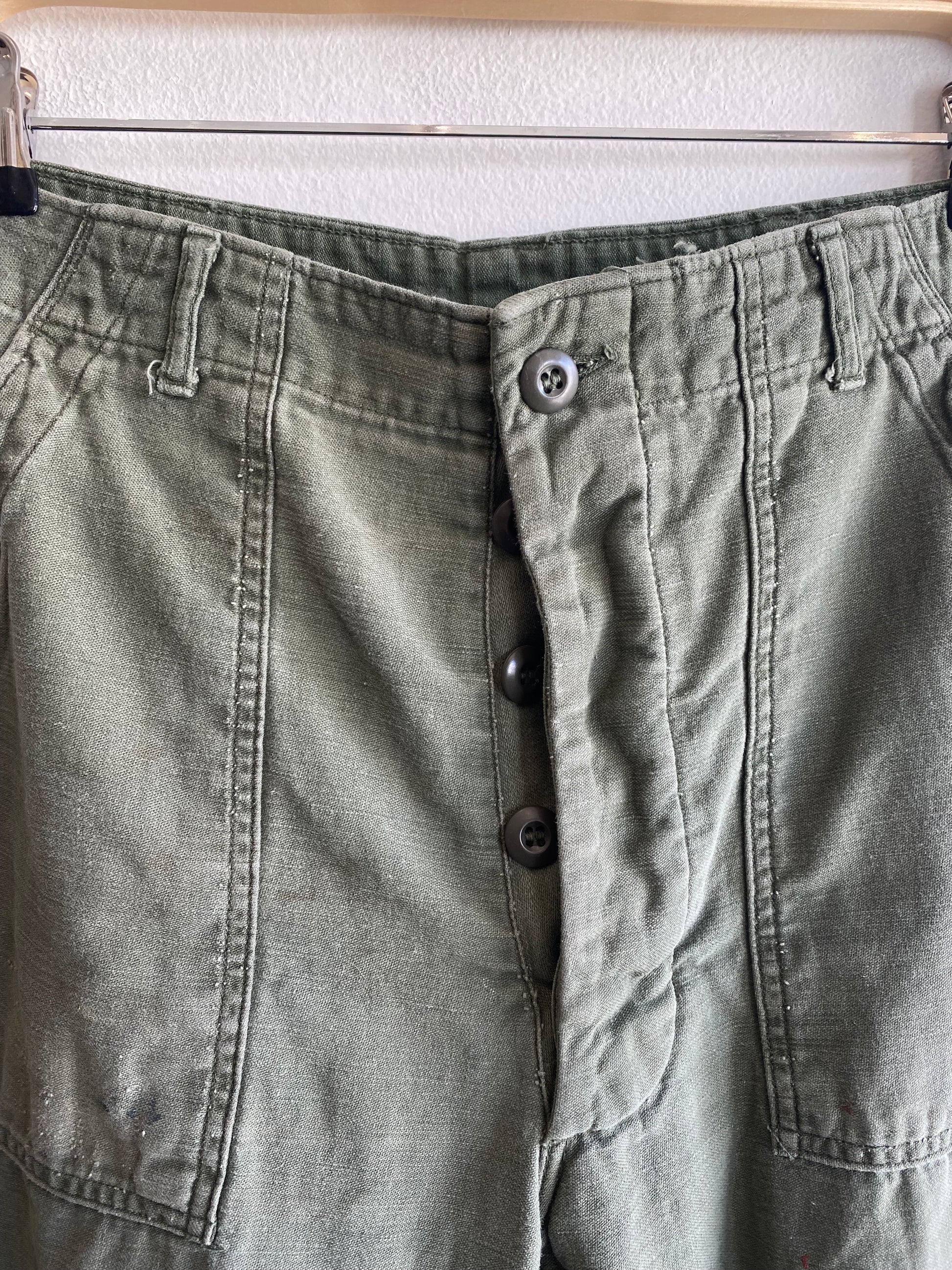 Vintage 1970’s OG-107 Military Fatigue Trousers - La Lovely Vintage 