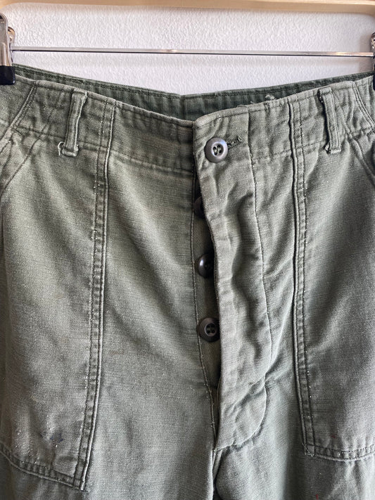 Vintage 1970’s OG-107 Military Fatigue Trousers - La Lovely Vintage 