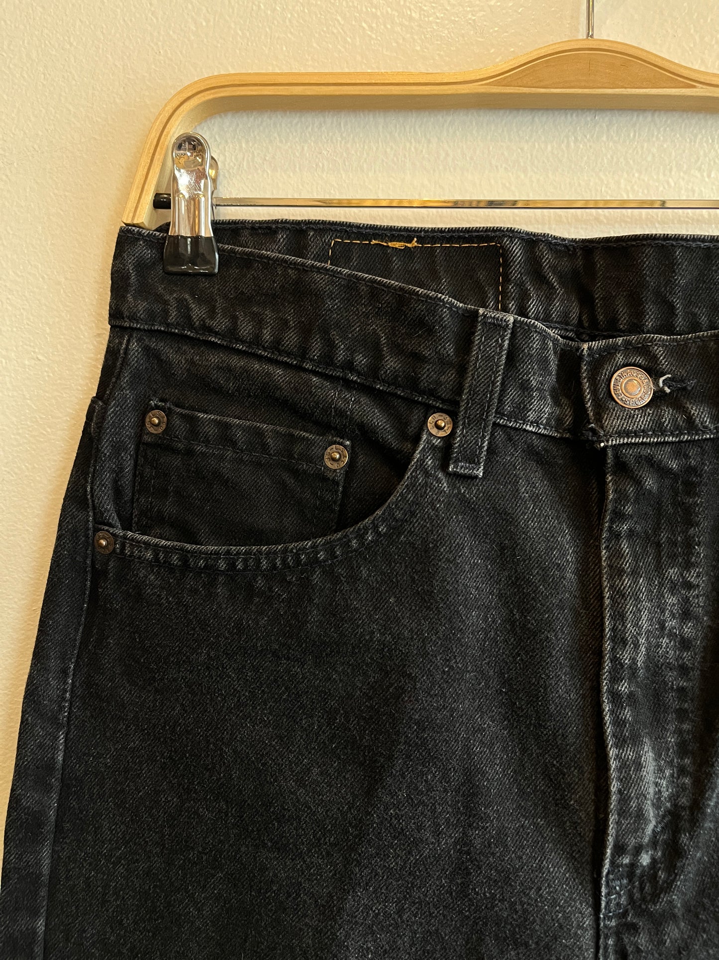 Vintage 1990’s Levi’s 505 Black Denim Jeans