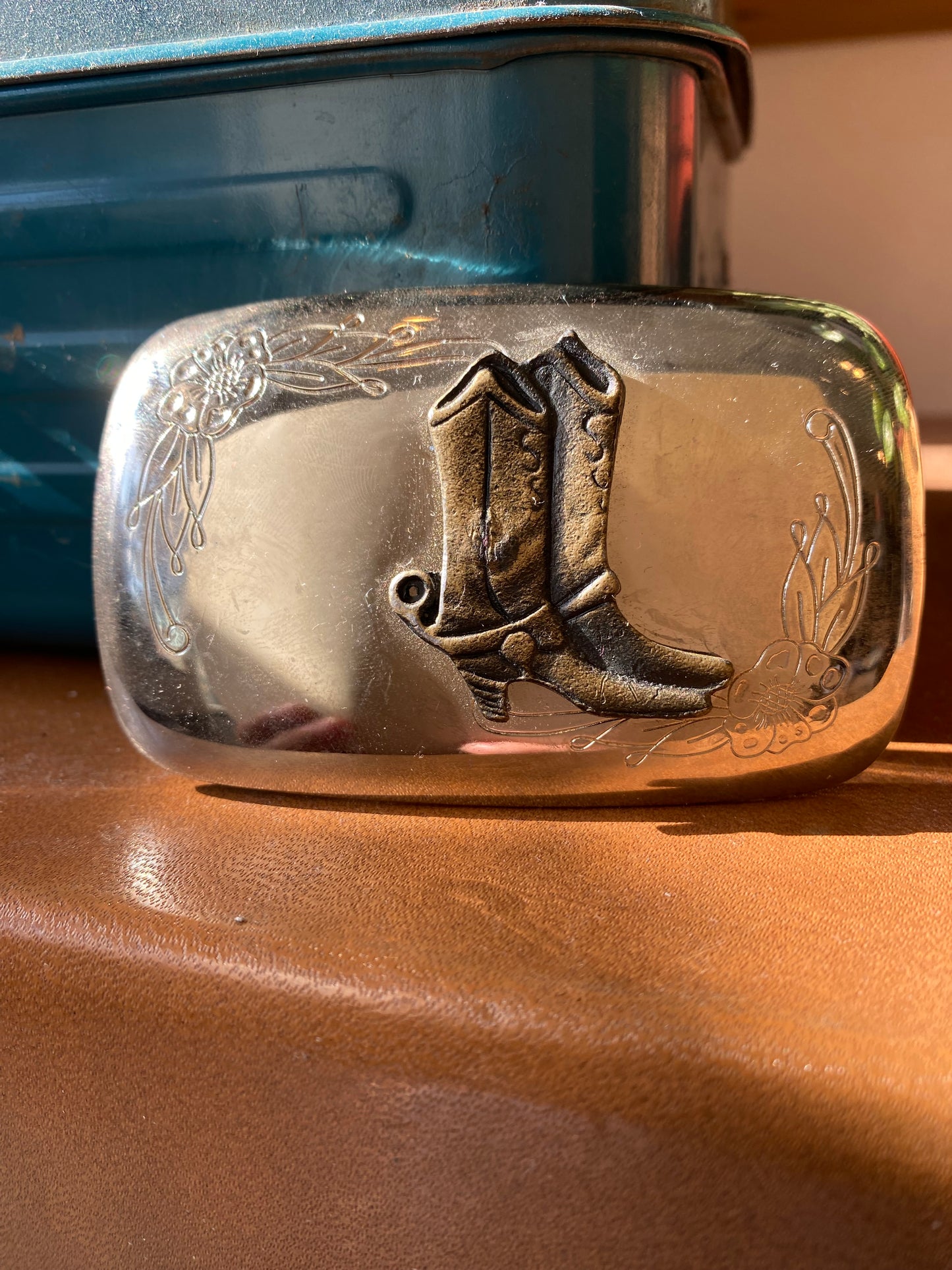 Vintage Brass & Metal Western Belt Buckles - La Lovely Vintage 