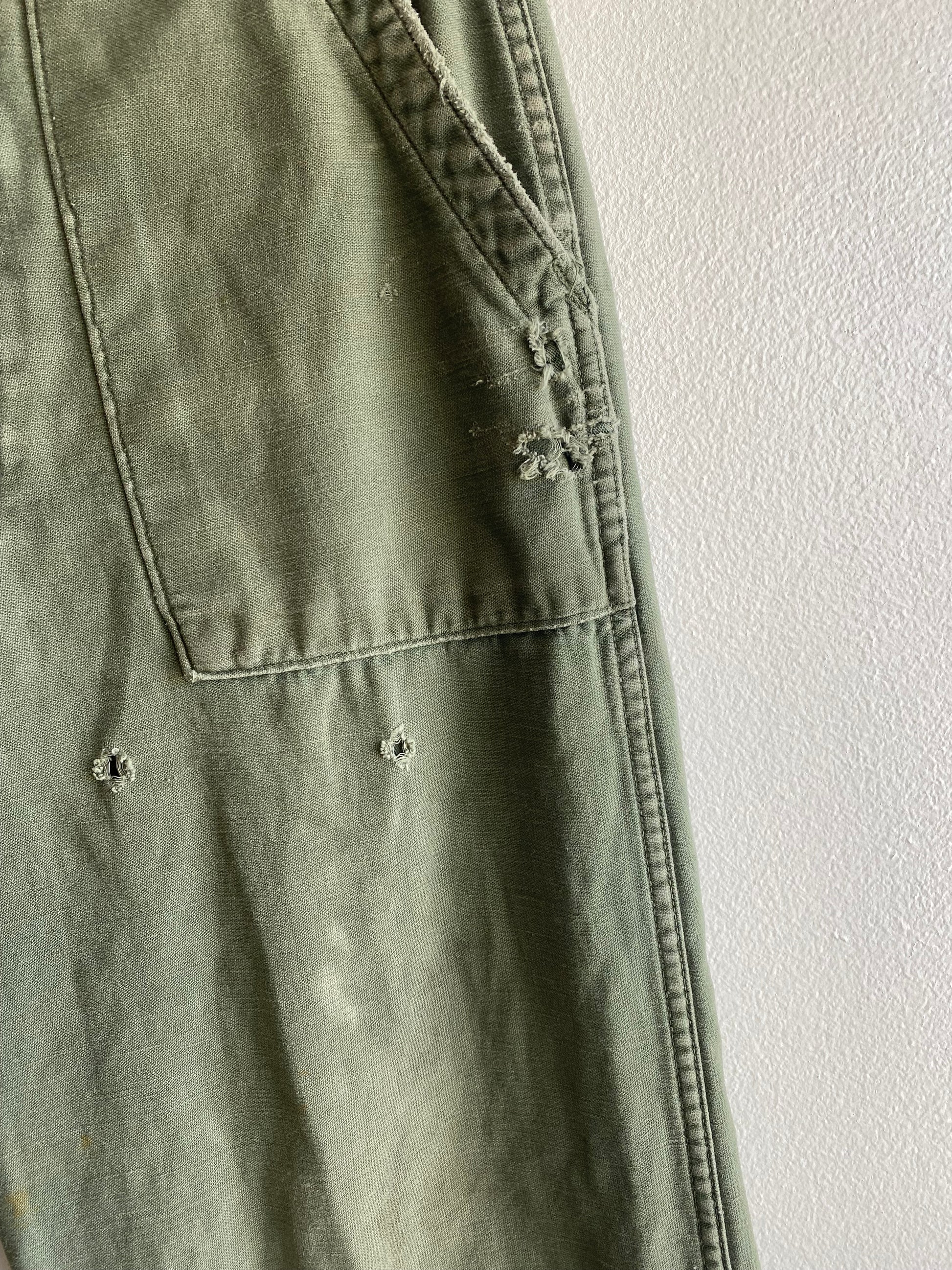 Vintage 1970’s OG-107 Military Fatigue Trousers - La Lovely Vintage 