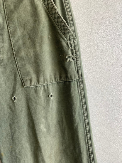 Vintage 1970’s OG-107 Military Fatigue Trousers - La Lovely Vintage 