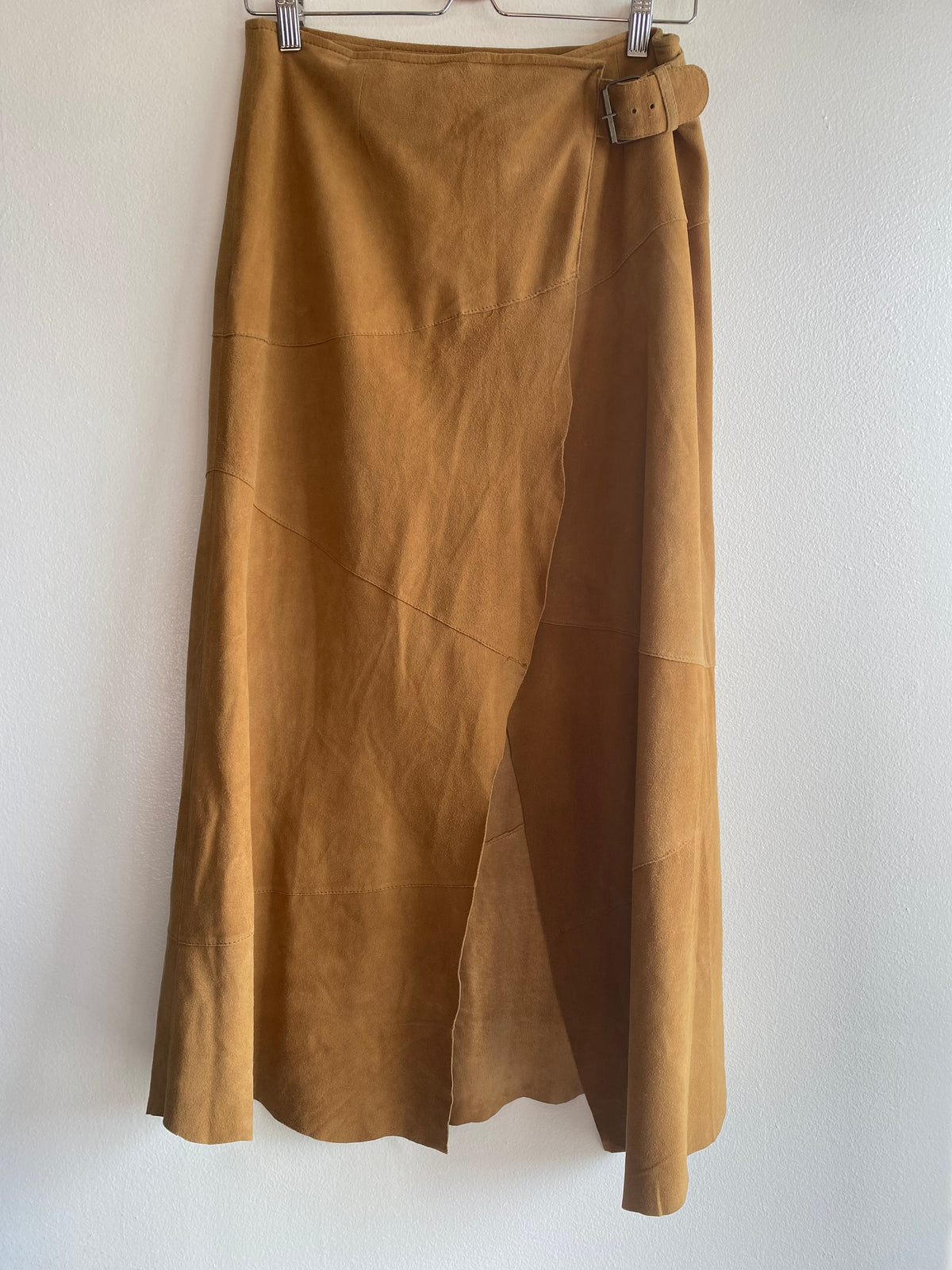 Vintage 90's Paolo Santini Suede Maxi Skirt