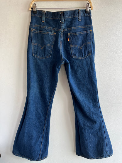 Vintage 1970’s Dark-Wash Levi’s 646 Bell Bottom Denim Jeans