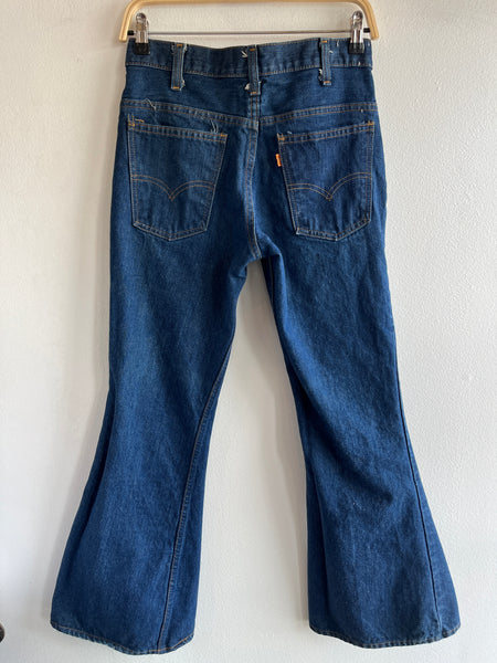 Vintage 1970’s Dark-Wash Levi’s 646 Bell Bottom Denim Jeans