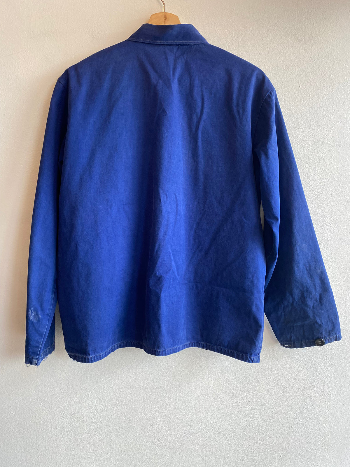 Vintage Patched Cobalt Blue Chore Coat