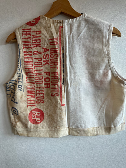 Trash Textiles - Handmade Vintage Feedsack Blouse - La Lovely Vintage 