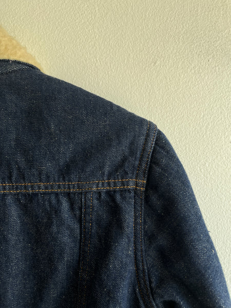 Vintage 1960’s Sears Sherpa-Lined Denim Trucker Jacket