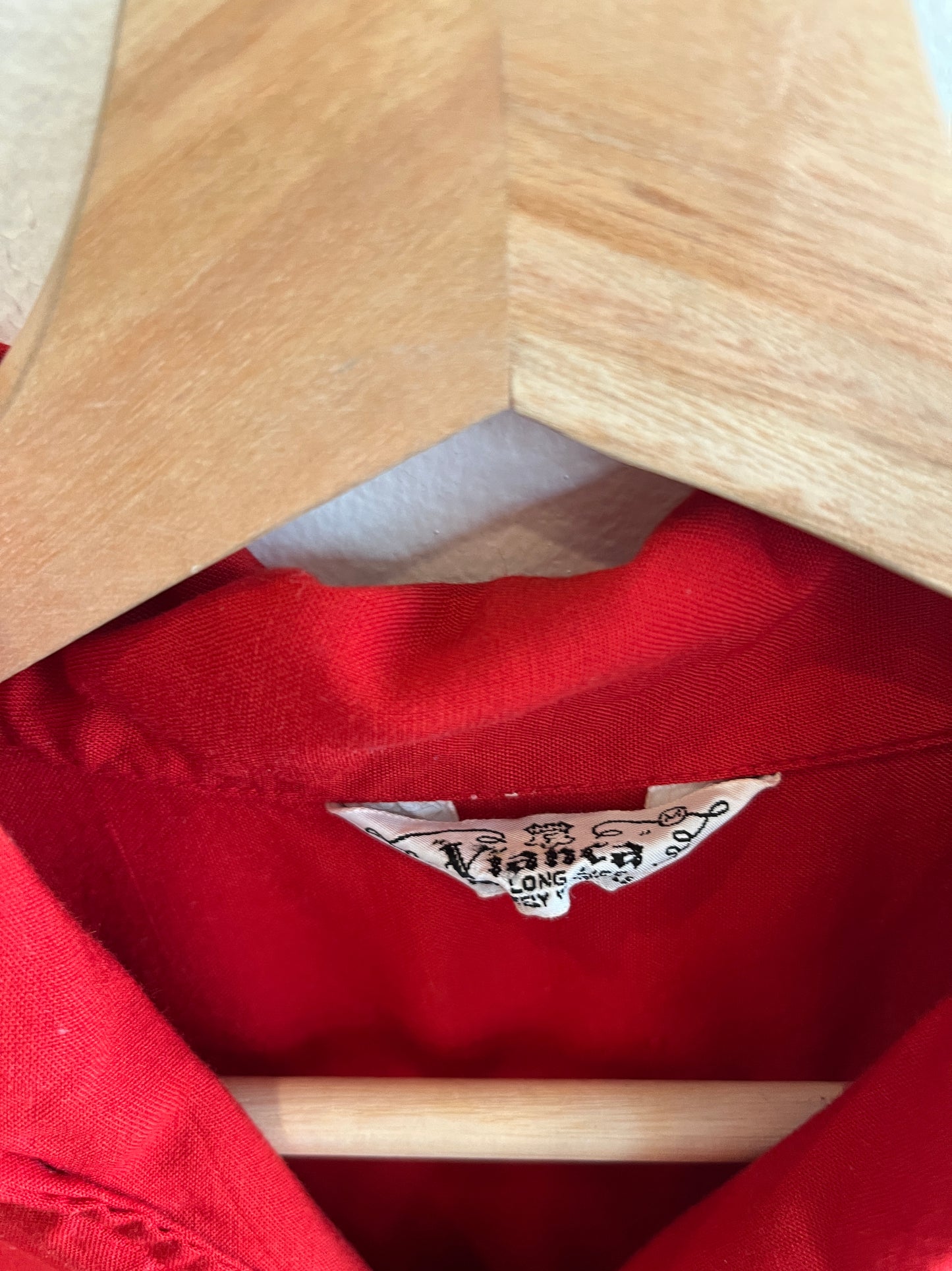 Vintage 1950’s Vianca Loop Collar Button-Up Shirt