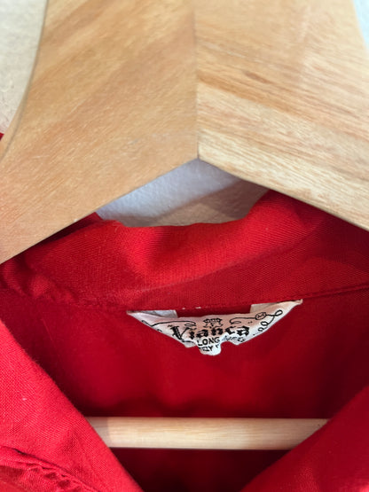 Vintage 1950’s Vianca Loop Collar Button-Up Shirt