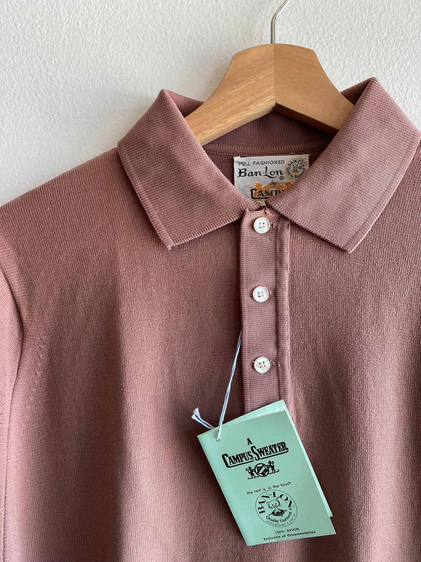 Vintage 1950/60’s Deadstock Campus Polo Shirt - La Lovely Vintage 