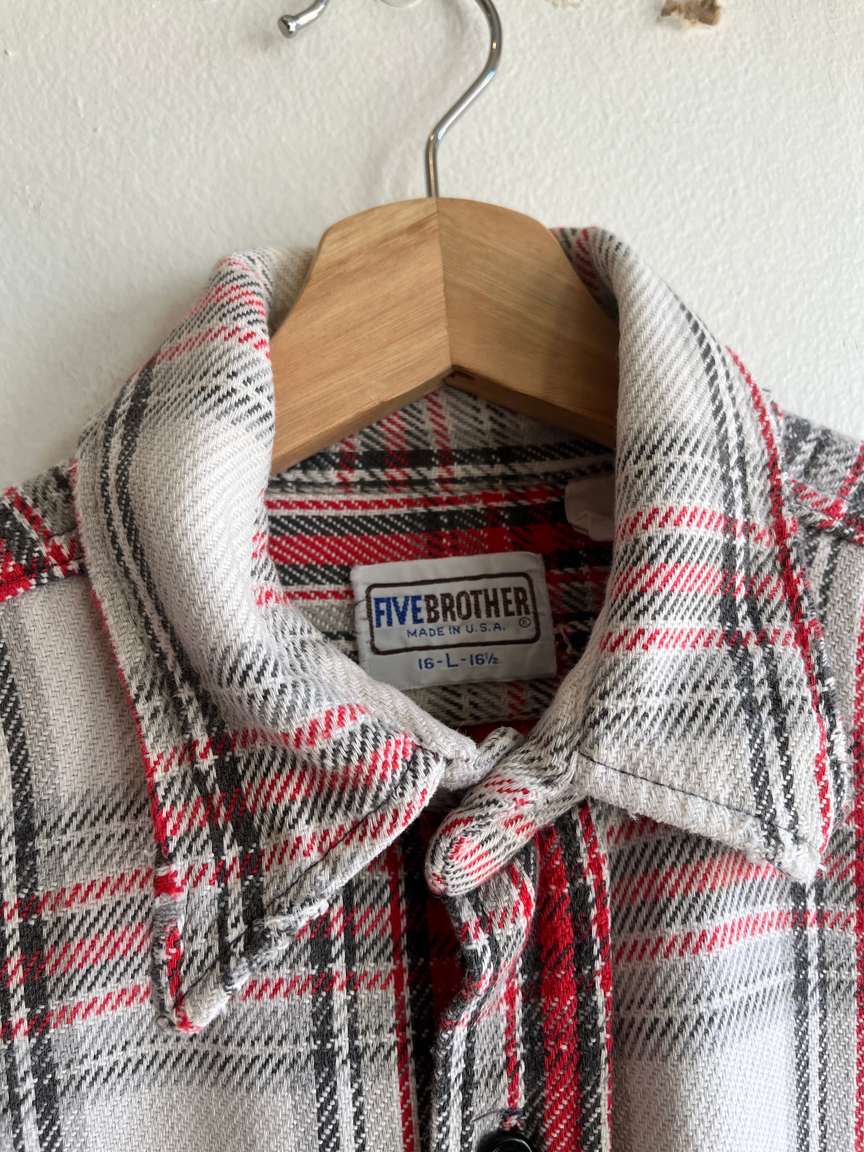 Vintage 1970/80's Five Brother Cotton Flannel Shirt