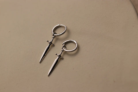 Dagger Hoop Earrings By La Lovely