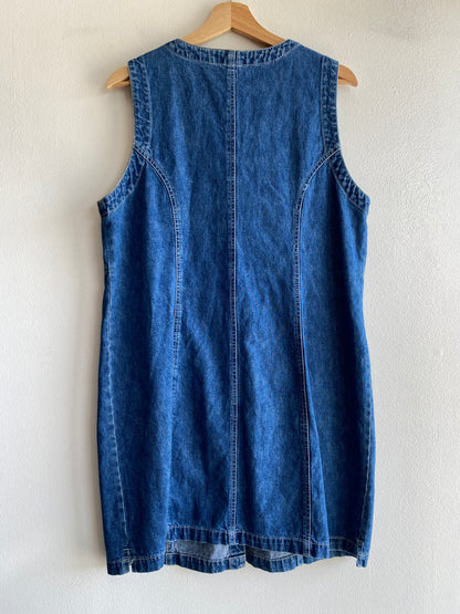 Vintage 90's Bill Blass Jeans Denim Mini Dress