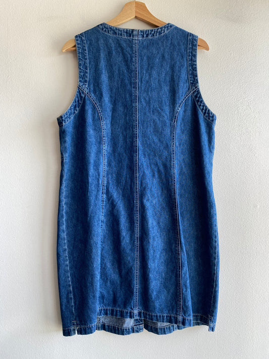 Vintage 90's Bill Blass Jeans Denim Mini Dress
