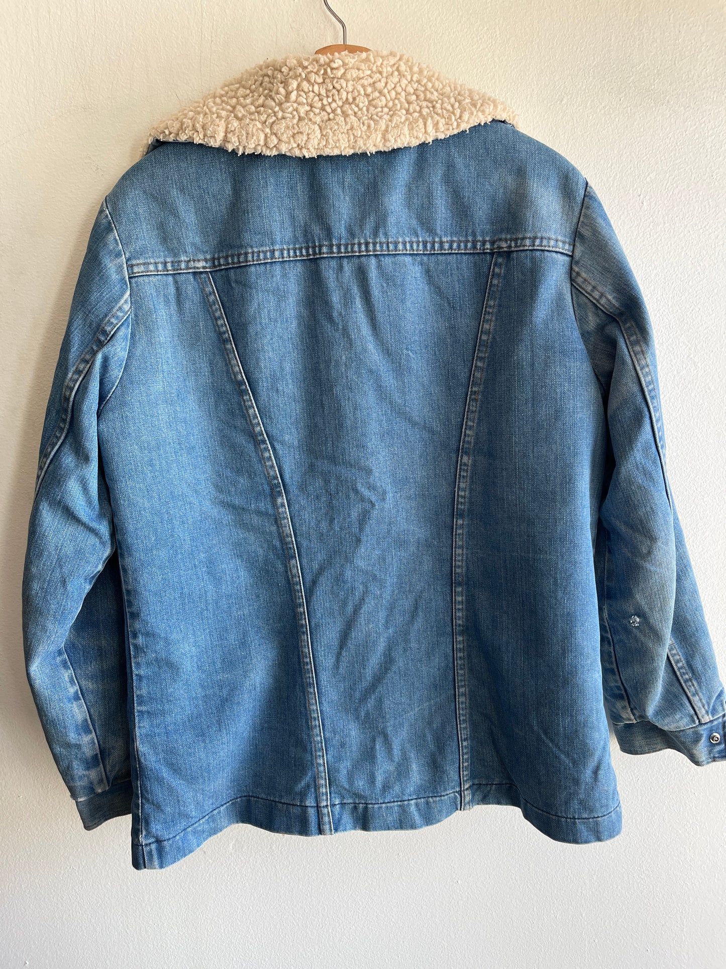 Vintage 1970’s Wrangler Sherpa-Lined Denim Coat