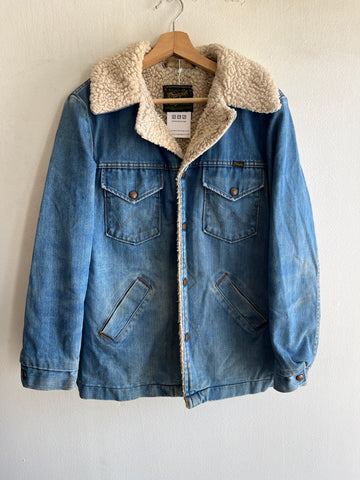 Vintage 1970’s Wrangler Sherpa-Lined Denim Coat