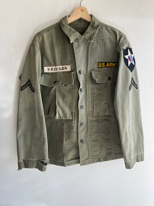 Vintage 1940/50’s U.S. Army HBT 13-Star Button Up Shirt
