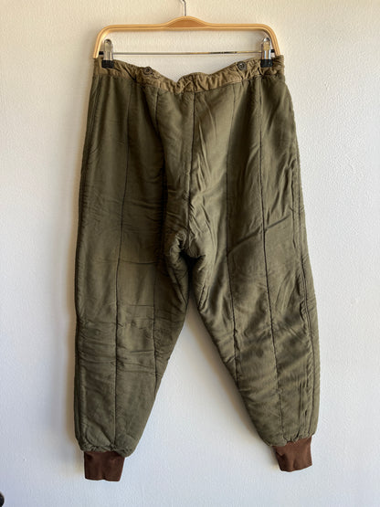 Vintage 1960’s Czech Military Quilted Pants - La Lovely Vintage 