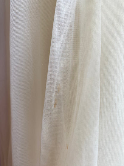 Vintage 60's Butter Yellow Lace and Mesh Slip Dress - La Lovely Vintage 