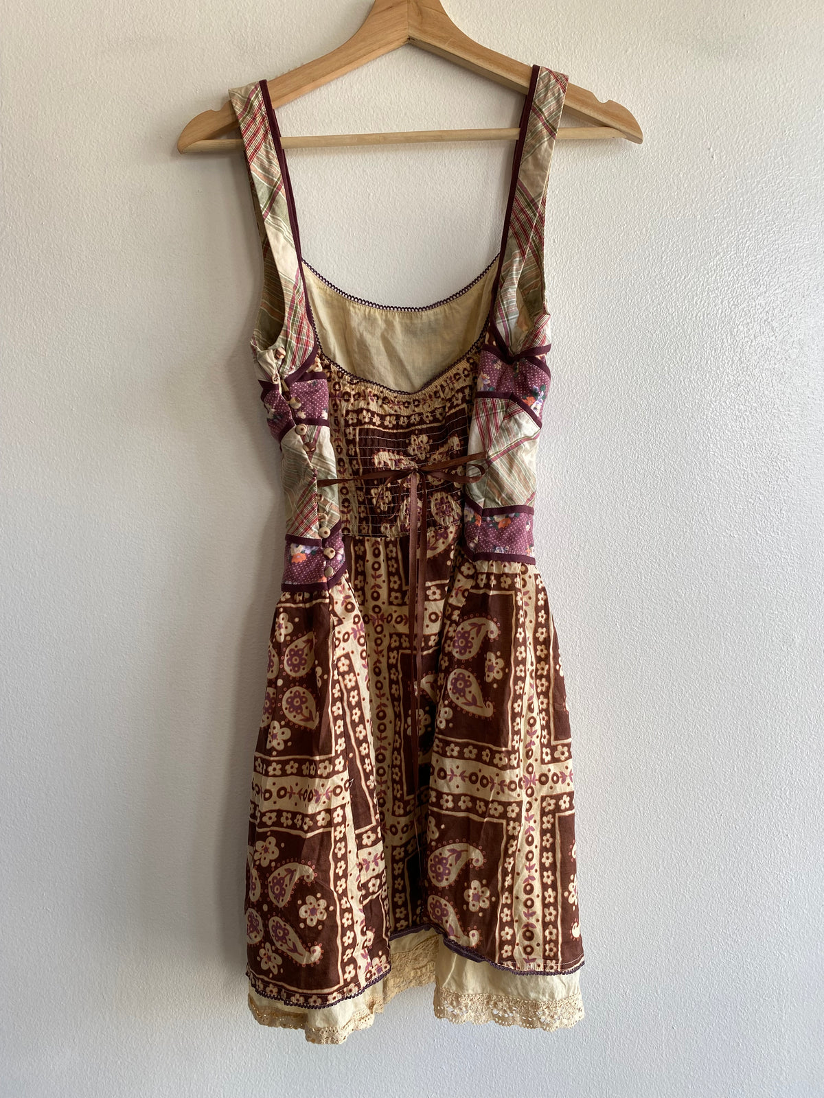 Vintage Y2K Free People Prairie-Style Mini Dress - La Lovely Vintage 