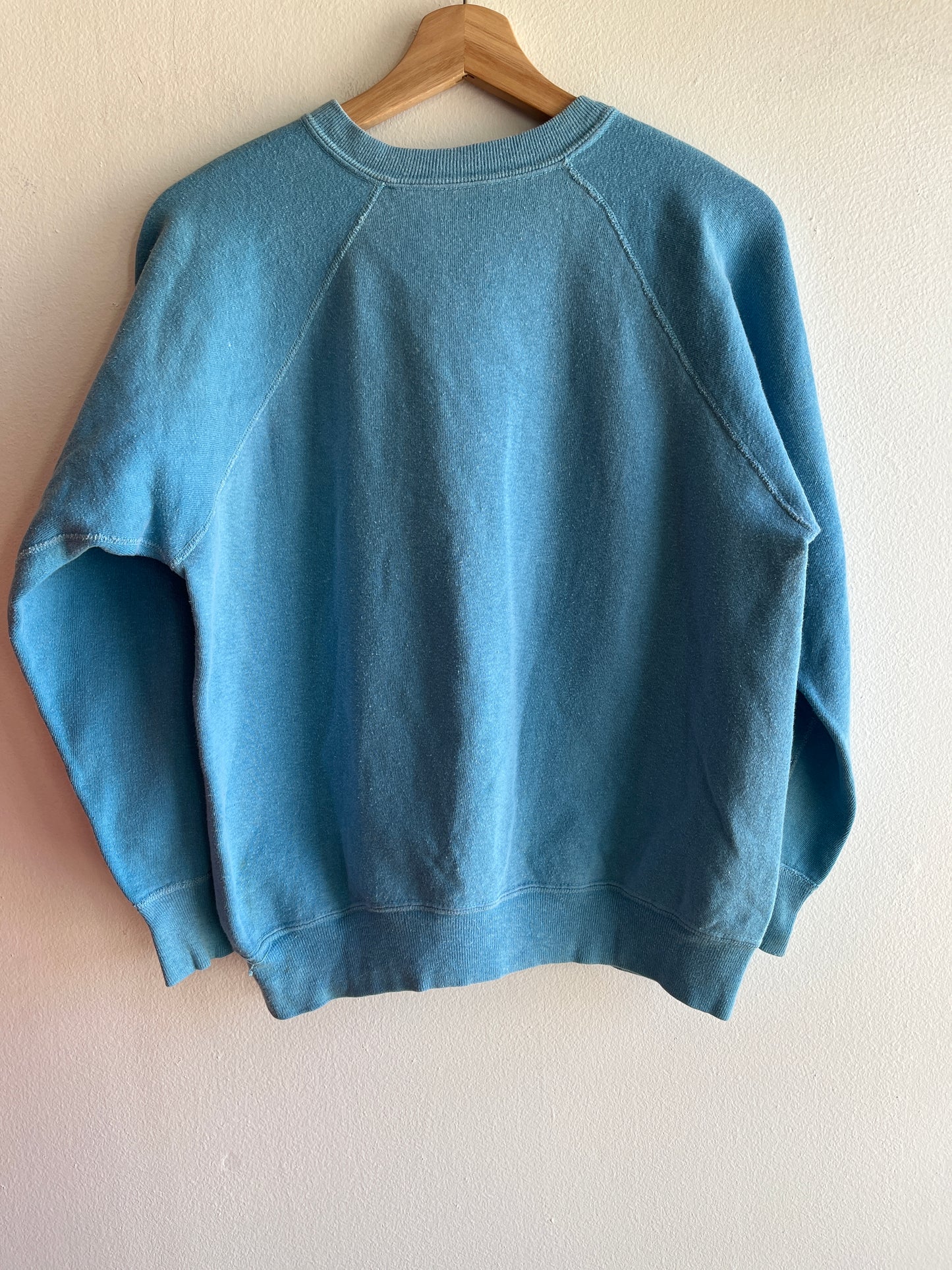 Vintage 1960/70’s Sky Blue Sweatshirt - La Lovely Vintage 