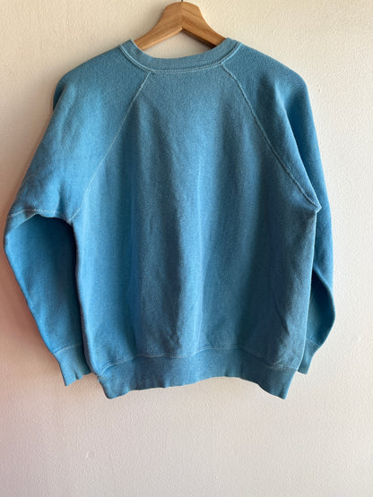 Vintage 1960/70’s Sky Blue Sweatshirt - La Lovely Vintage 