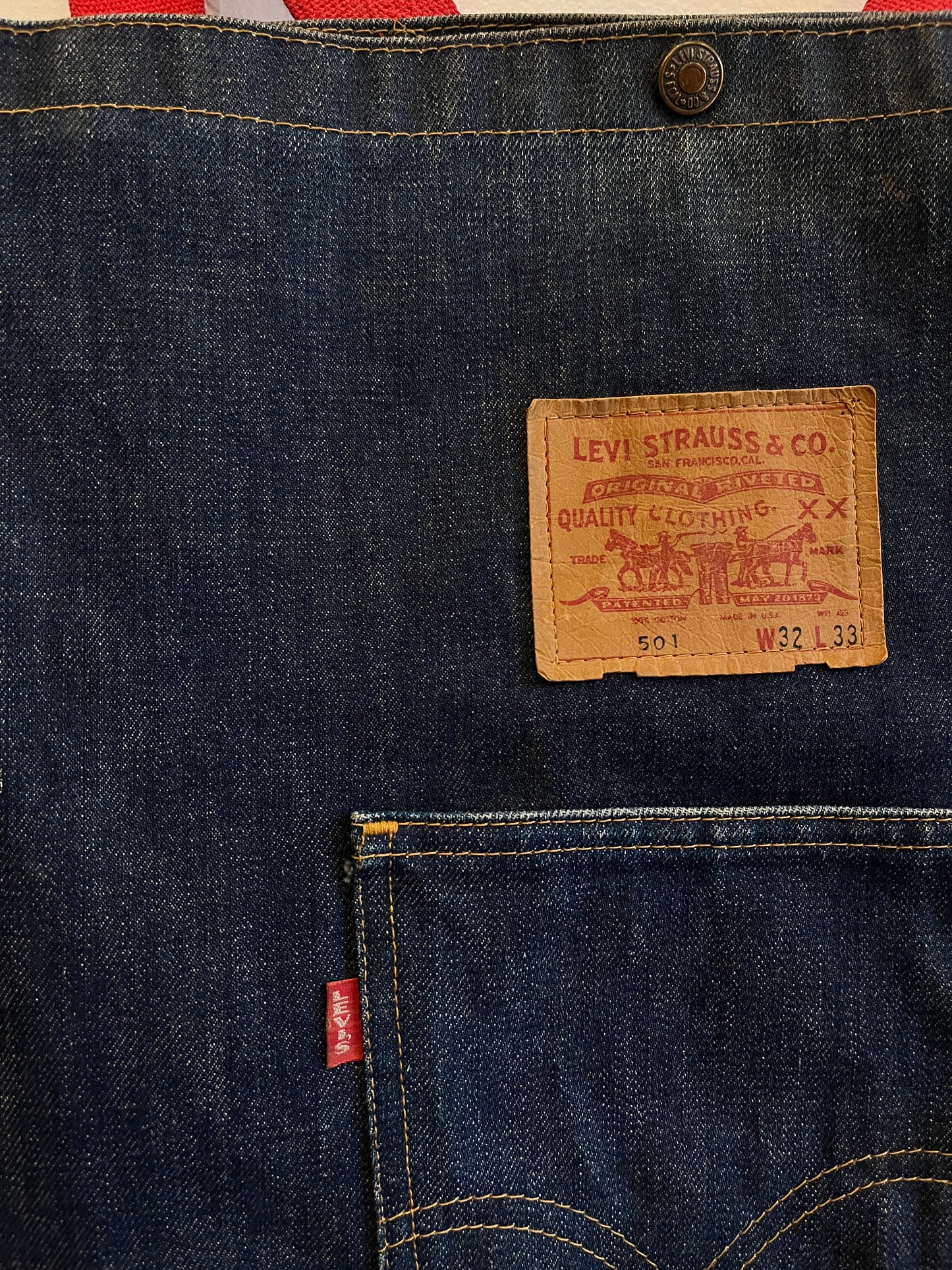 Vintage 1960/1970’s Levi’s “Big E” Denim Backpack