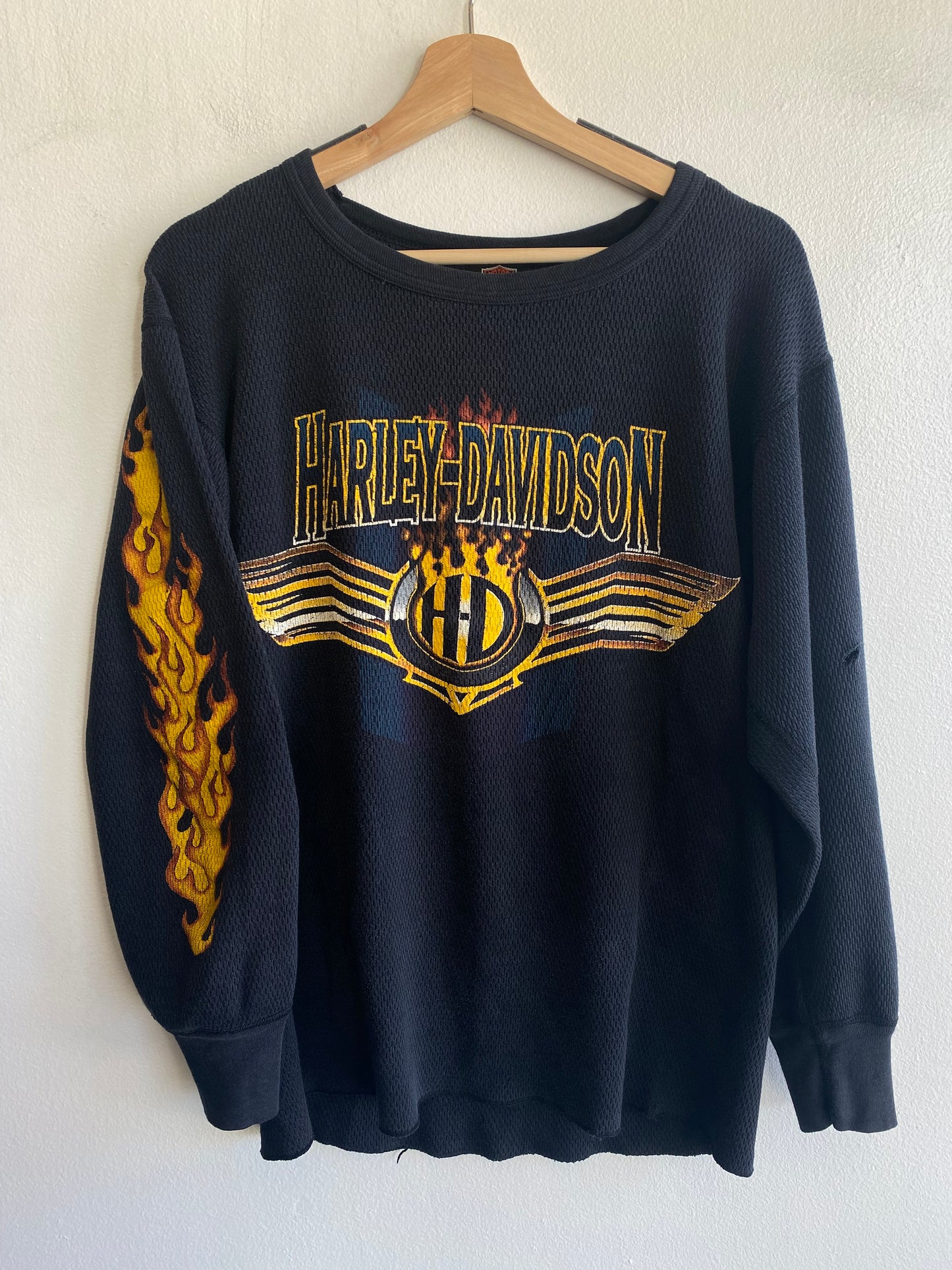 Vintage 1990’s Harley Davidson Long Sleeve Thermal Shirt