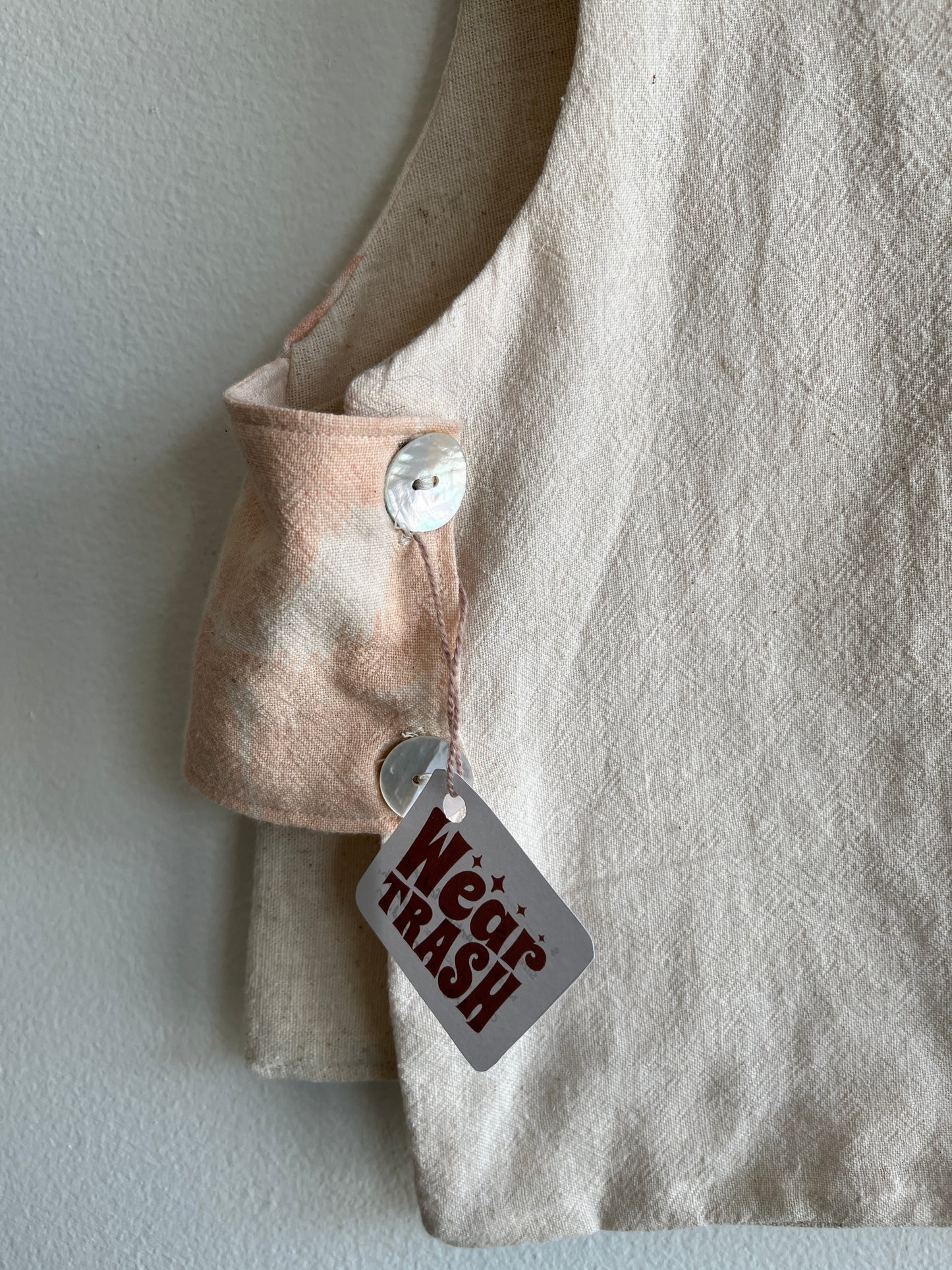 Trash Textiles - Handmade Antique Feedsack Blouse/Shirt - La Lovely Vintage 