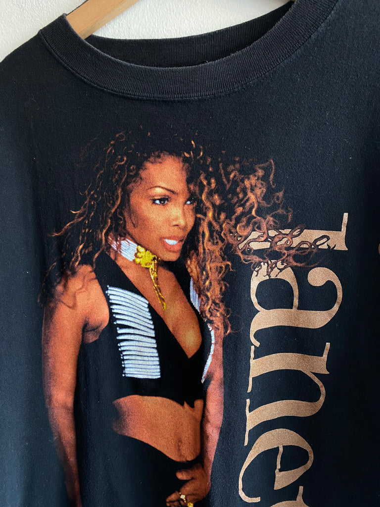janet jackson t shirt dress Janet Jackson World Tour 93-94 Cotton Black Unisex Shirt S-4XL
