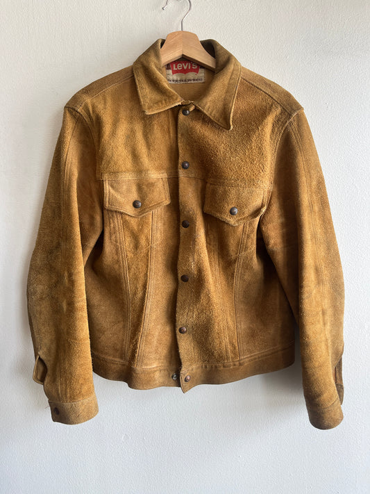 Vintage 1970’s Levi’s “Big E” Suede Trucker Jacket